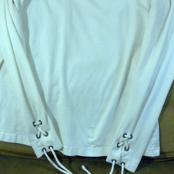Large White Harley-Davidson Women's Blouse - Picture 3 of 3